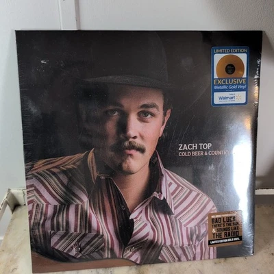 Zach Top Cold Beer & County Music Limited Edition Metallic Gold Vinyl NEW SEALED - Image 1 of 4