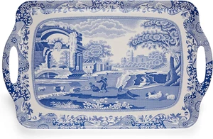 | Large Tray with Handle | Spode Blue Italian Design | Serving Platter | Dessert - Picture 1 of 7