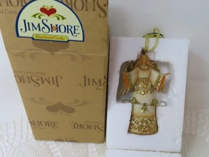 2003 Jim Shore Elfenbein und Gold Engel hängend Ornament 4036338 - Bild 1 von 5