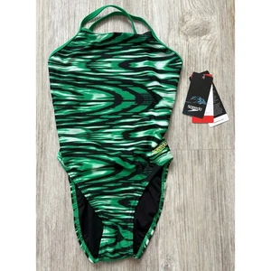 Speedo | Costume da bagno donna verde nero Pro LT | Nuovo con etichette | 26 - Foto 1 di 4
