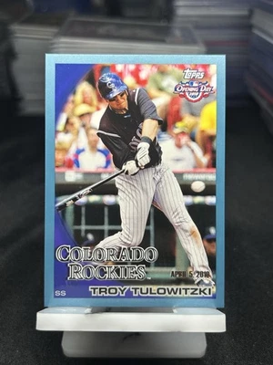 2010 Topps Opening Day Blue Border /2010 - Troy Tulowitzki Colorado Rockies #188 - Image 1 of 4