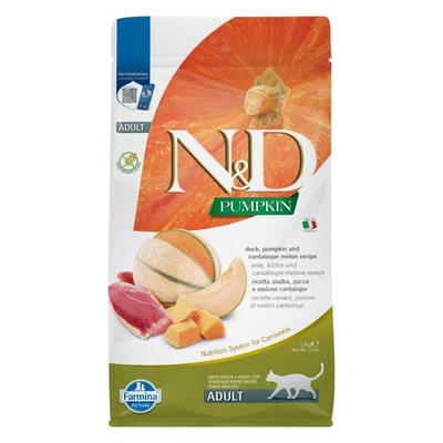 N&D Cat Kürbis Ente&Cantaloupe 1,5kg Trockenfutter für Katzen mit Ente - Bild 1 von 3