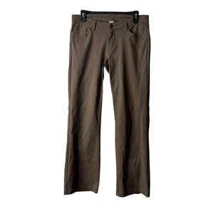 Prana Brown Nylon Bootcut Outdoor Hiking Active Athletic Pants Size 6 - Picture 1 of 5