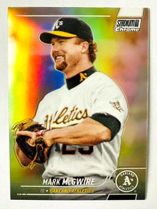 2022 Topps Stadium Chrome Mark McGwire Refractor Card #272 A's Legend! - Picture 1 of 3