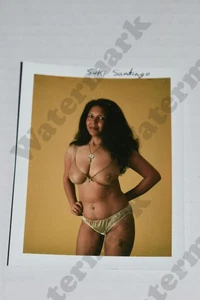 vollbusige brünette Frau hellbraun Bikini kurvig Vintage Foto Polaroid Glamour ls - Bild 1 von 1