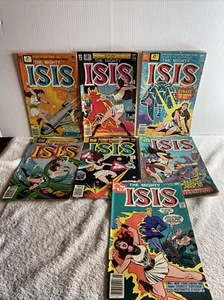 Lot Of 7 THE MIGHTY ISIS #1,#2,#3,#4,#5,#6,#8 DC COMICS 1976-1978 TV COMIC - Picture 1 of 15