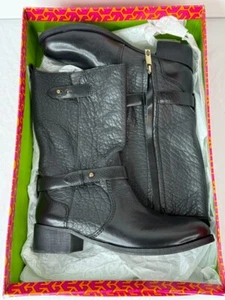 Torry Burch Mid Shaft Black Boot - Kullman 40MM Soft Figueira Size 9.5 - Picture 1 of 18