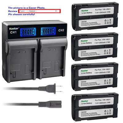 Kastar Battery LCD Rapid Charger for RCA CC8251 PRO 598 PRO 698H PRO 742 BDC-70 Foto 1 de 4