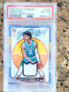 Camiseta deportiva de novato Panini Donruss Lamelo Ball 2020-21 Kings #21 PSA 8 POP 3 Hornets - Imagen 1 de 3