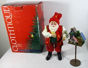 Possible Dreams Clothtique HOME TWEET HOME Santa Holding Bird 713299 w/ Box - Picture 1 of 9