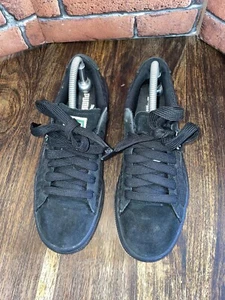 Puma Classic Black Suede Trainer Shoe Womens Kids UK 5.5 EU 38.5 Skate - Picture 1 of 20
