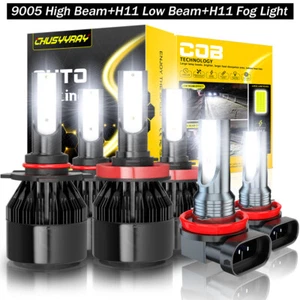 For Jeep Grand Cherokee 2014 2015-2018 Combo LED Headlight+Fog Light Bulbs Kit - Picture 1 of 20