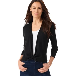 Nic + Zoe 2X Black ALL YEAR 4-WAY CARDIGAN Modest Evening Layering NWT $110 - Picture 1 of 17