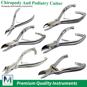 Podiatry Ingrown Nail Clippers Cutter Toenail Trimming Nipper For Thick Nail Kit - Picture 1 of 21