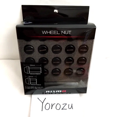 Tuerca de rueda genuina NISMO tipo 7 tuercas cuadradas 50 mm 20 piezas 40220-RN815 GTR Foto 1 de 2
