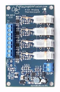 J-type Quad Channel Analog Thermocouple Amplifier, 0-5V out, 0C-1000C - Picture 1 of 3