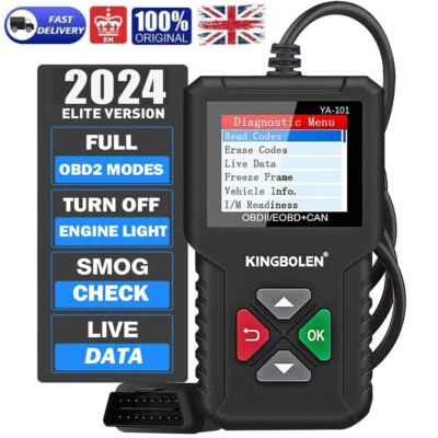 Automotive OBD OBD2 Scanner Code Reader Car Check Engine Fault Diagnostic Tool - Image 1 of 4