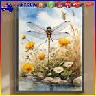 AU 5D DIY Full Round Drill Diamond Painting Dragonfly on Water Home Decor 30x40c