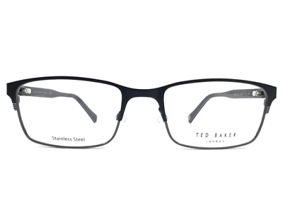 Monturas de gafas Ted Baker TM521 NEGRAS negras rectangulares borde completo 55-20-145 Foto 1 de 4
