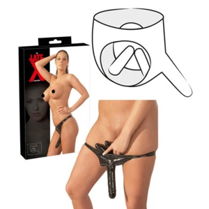 Fallo doppio indossabile strap on dildo vaginale anale per coppia - Imagen 1 de 8