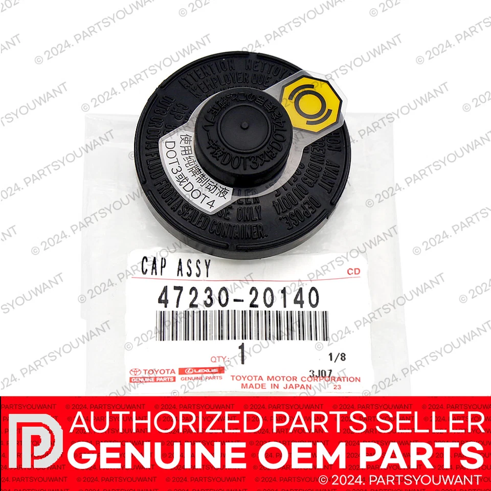 Toyota Camry Rav4 Corolla Prius 4runner Highlander and Other Brake Reservoir Cap