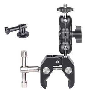 Super Clamp Mount Camera Tripod Clip with 1/4 And 3/8 Screw Thread Adjustable - Imagen 1 de 10