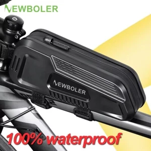 NEWBOLER 1.8L Bike Bag Bicycle Top Tube Triangle Bag Waterproof TPU Bicycle Bag - Picture 1 of 16