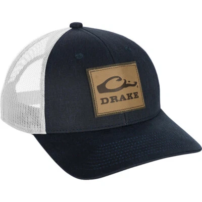 Drake Waterfowl Leather Patch Mesh Back Cap - Image 1 of 2