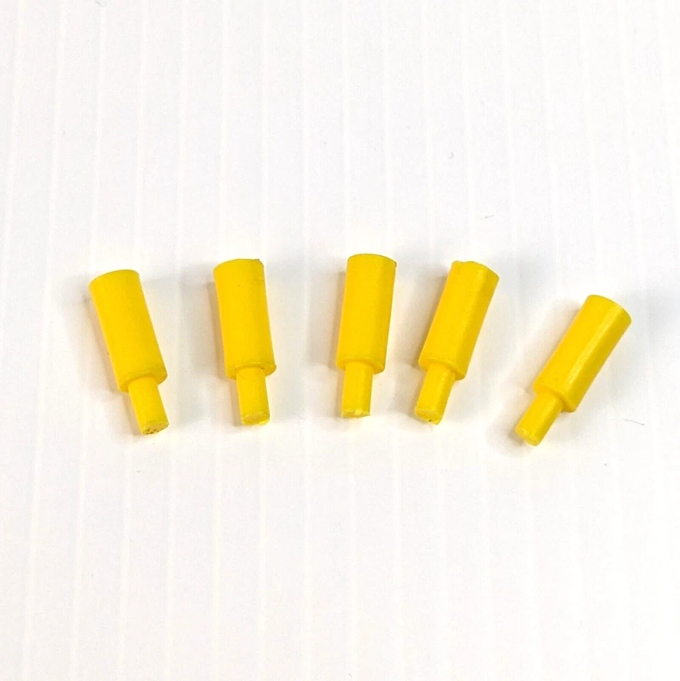 1991 Guess Who Board Game Replacement 5 Yellow Pegs Parts Only Pieces - Image 1 of 1