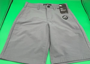HURLEY NIKE Dri-Fit Shorts Boys Size 10 Gray 2-Way Stretch 26x8 NEW Free Ship! - Picture 1 of 8