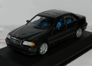 Mercedes-Benz C220 Saloon 1993 blue black met Minichamps [430 032108] - Picture 1 of 12