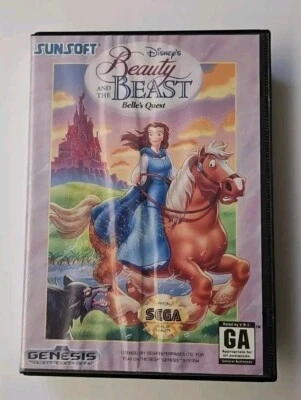 Disney's Beauty And The Beast Belle's Quest Sega Genesis sin manual sin probar Foto 1 de 4