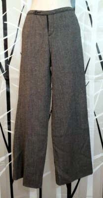 Pantalón de vestir Old Navy cintura baja gris lana/rayón - talla 2  Foto 1 de 4