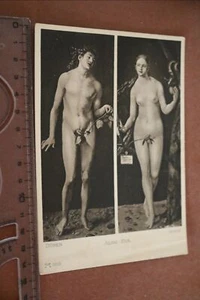 tolle alte Karte Adam und Eva von A. Dürer - Bild 1 von 2