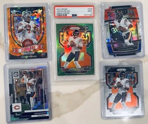 JUSTIN FIELDS ROOKIE CARD LOT (5) Including PSA 9 Green Prizm 🍊 Crusade Die Cut - Picture 1 of 4