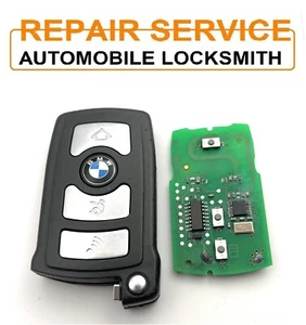 Repair Fix BMW 7 SERIES E65 E66 E67 E68 4 button remote smart key fob new shell - Picture 1 of 2