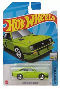 Hot Wheels 2023 Ford Escort RS2000 (1978) HTC48 Factory Fresh Green 5 Spk - Picture 1 of 7