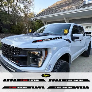 For Ford F150 Raptor Car Hood Decals Letters Stripes Graphics Pickup Stickers - Imagen 1 de 8
