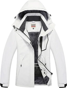 Women’S Waterproof Snow Ski Jacket Mountain Windproof Winter Coat with Detachabl - Picture 1 of 12
