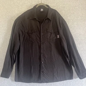 ENYCE Premium Shirt Mens 5X Black Sean Combs Hip Hop Streetwear Designer Patch V - Picture 1 of 8