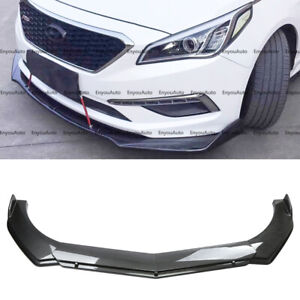For Hyundai Kona UNIVERSAL Front Bumper Lip Spoiler Splitter Carbon Fiber