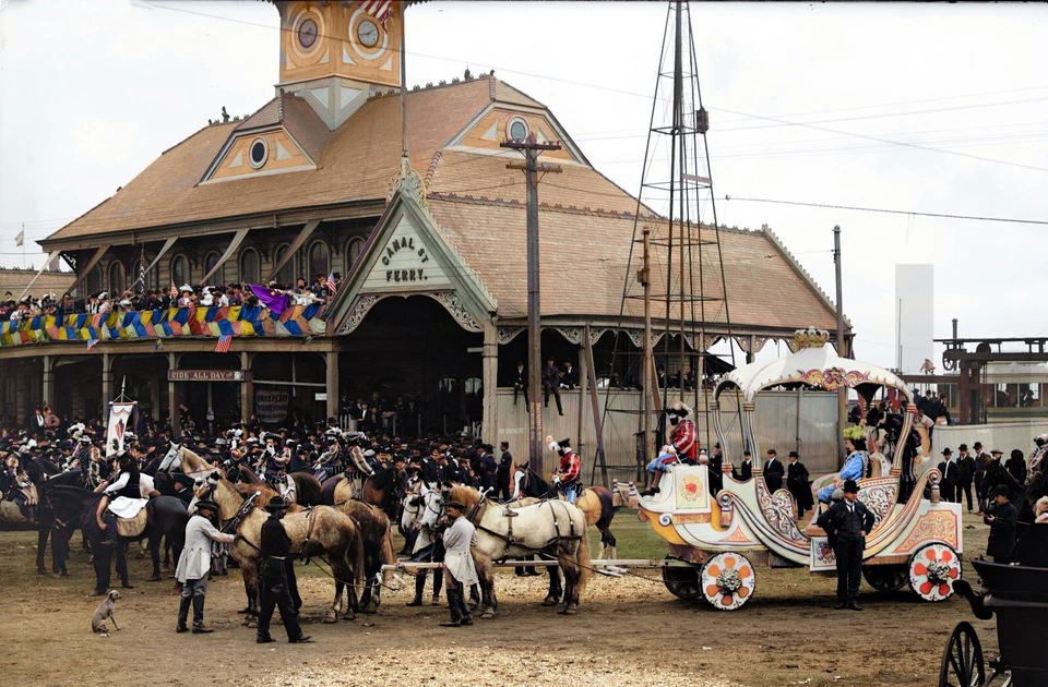Impresión fotográfica de Mardi Gras 1906 en Nueva Orleans 14 x 11" Foto 1 de 1