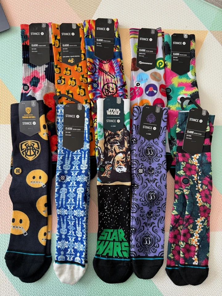 Stance Polyblend fast dry socks Large