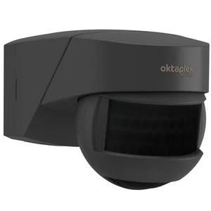 Bewegungsmelder für Innen + Außen Infrarot 180 Grad IP54 PIR-Sensor Anthrazit - Bild 1 von 6