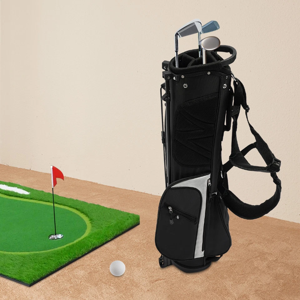 Lightweight Golf Stand Carry Bag With 3 Dividers And 5 Pockets, Easy to Carry - Image 1 of 4