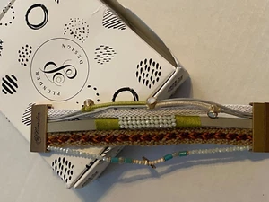 Plunder Design Multi Strand Beads straps braids Bracelet Magnetic Closure New - Picture 1 of 14