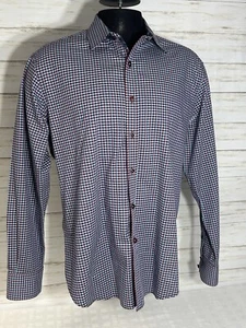 Robert Graham Shirt Mens XL Classic Fit Blue Red Plaid Long Sleeve Button Up - Picture 1 of 18