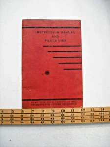 Vintage Rare 1947 Onan Instruction Manual & Parts List (CK-ENG) - Picture 1 of 13