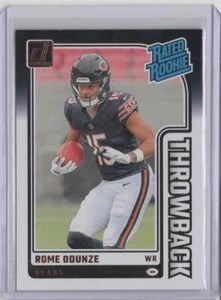 2024 Donruss Rated Rookies Throwback #4 Rome Odunze - Imagen 1 de 2