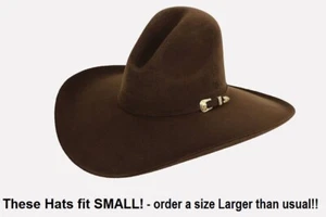GUS ~ Dark BROWN ~3X Wool Felt HAT~ 4.5" Brim RODEO Cowboy Western Texas Hat Co - Picture 1 of 3